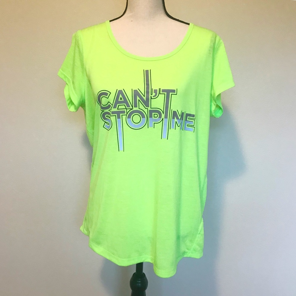 Xersion Green High Low Workout T-Shirt